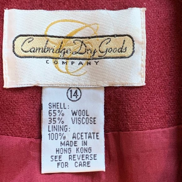 Vintage Cambridge Dry Goods Military Jacket  SZ 14 - Picture 7 of 8